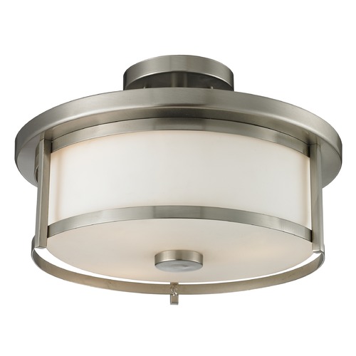 Savannah Brushed Nickel Semi-Flush Mount by Z-Lite
