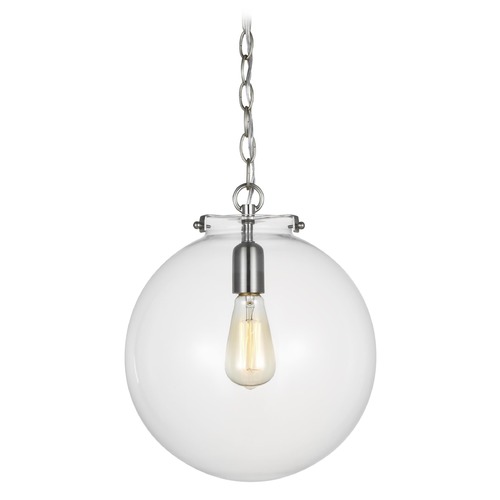 Kate Brushed Nickel Pendant by Visual Comfort Studio