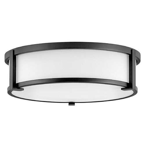 Hinkley Lowell 3-Light Flush Mount in Black by Hinkley Lighting 3243BK