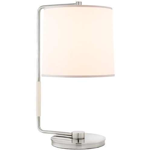 Visual Comfort Signature Collection Barbara Barry Swing Table Lamp in Silver by Visual Comfort Signature BBL3070SSS