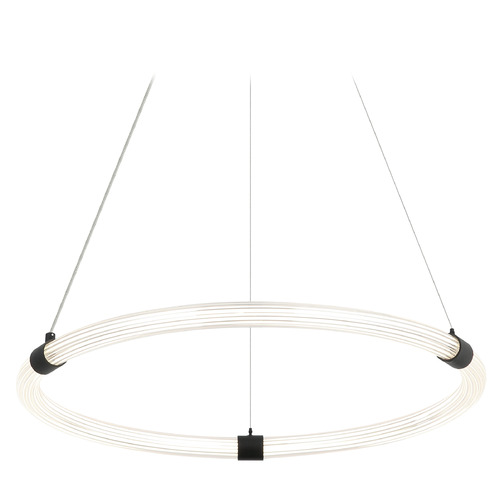 Inkara Matte Black LED Pendant by Matteo Lighting