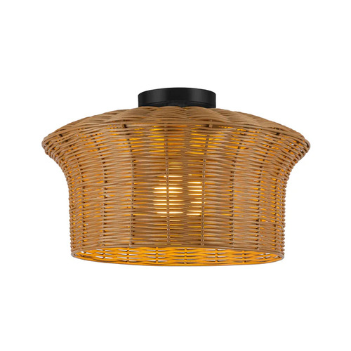 Alora Lighting Kai Matte Black Semi-Flushmount Light