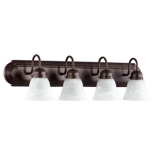 Quorum Lighting Oiled Bronze Bathroom Light by Quorum Lighting 5094-4-186