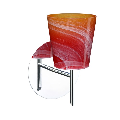 Besa Lighting Canto Chrome LED Sconce