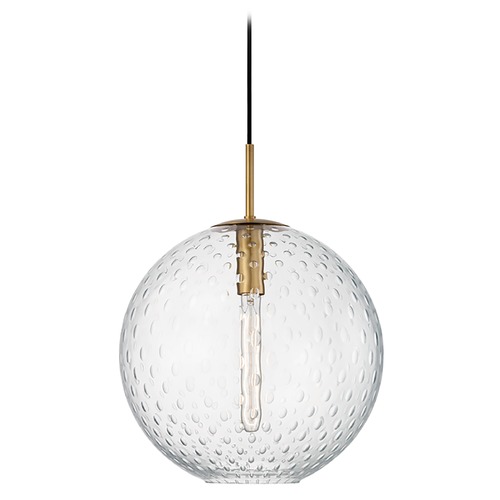 Hudson Valley Lighting Rousseau Pendant in Aged Brass by Hudson Valley Lighting 2015-AGB-CL