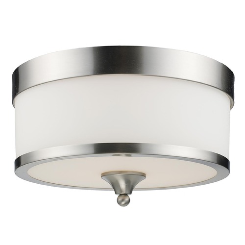 Cosmopolitan Brushed Nickel Flush Mount by Z-Lite
