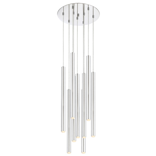 Z-Lite Forest Chrome LED Multi-Light Pendant by Z-Lite 917MP24-CH-LED-9RCH