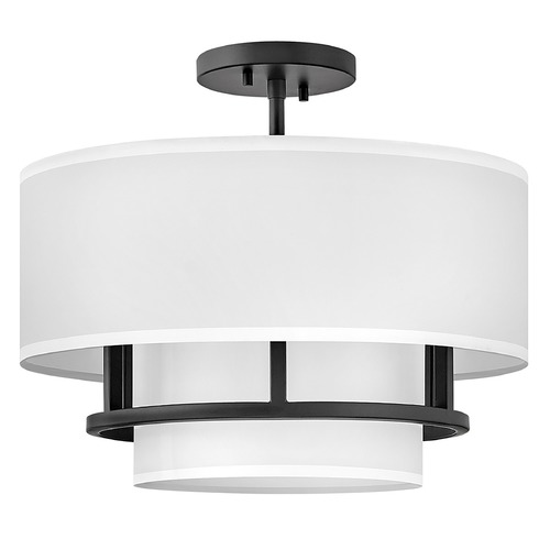 Hinkley Graham Medium Semi-Flush Mount in Black by Hinkley Lighting 38893BK