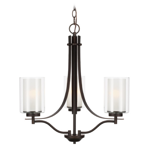 Generation Lighting Elmwood Park 20.50-Inch Bronze Chandelier by Generation Lighting 3137303-710