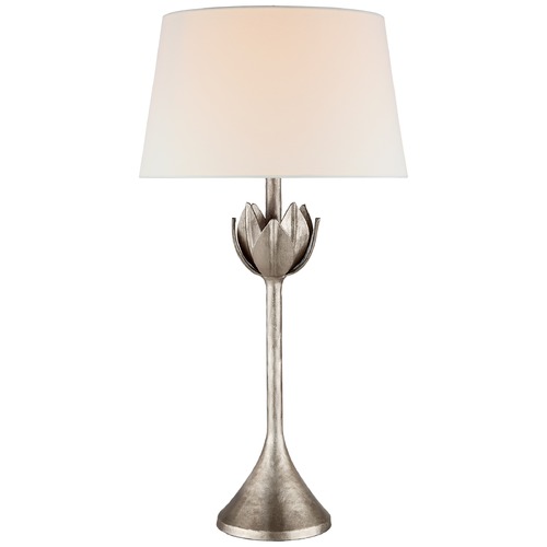 Visual Comfort Signature Collection Julie Neill Alberto Table Lamp in Silver Leaf by Visual Comfort Signature JN3002BSLL