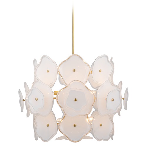 Visual Comfort Signature Collection Kate Spade New York Leighton Chandelier in Brass by Visual Comfort Signature KS5067SBCRE