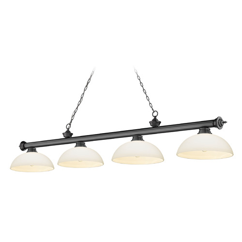 Cordon Bronze Plate Billiard Light by Z-Lite