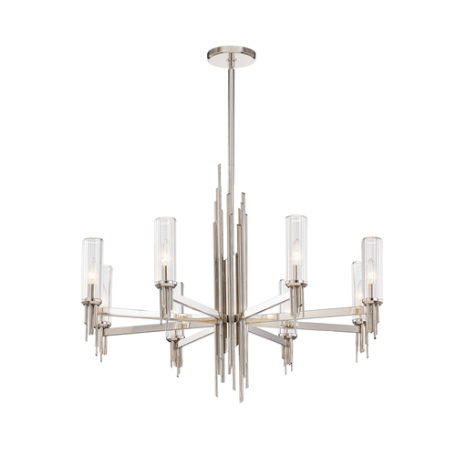 Alora Lighting Elisa Carlucci Torres Polished Nickel Chandelier