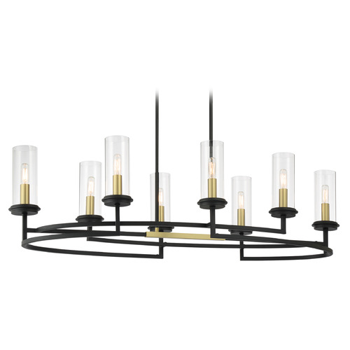 Minka Lavery Hillstone Sand Coal & Soft Brass Island Light