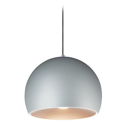ET2 Lighting Et2 Palla Dark Gray & Coffee LED Pendant Light with Bowl / Dome Shade E24924-DGCOF