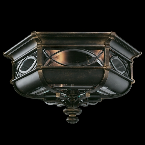 Fine Art Lamps Fine Art Lamps Warwickshire Dark Wrought Iron Patina Close To Ceiling Light 611682ST