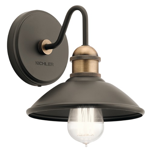 Clyde 7.25-Inch Wall Sconce in Olde Bronze by Kichler Lighting