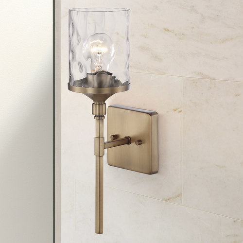 Colton 17.25-Inch Aged Brass Sconce by HomePlace by Capital Lighting