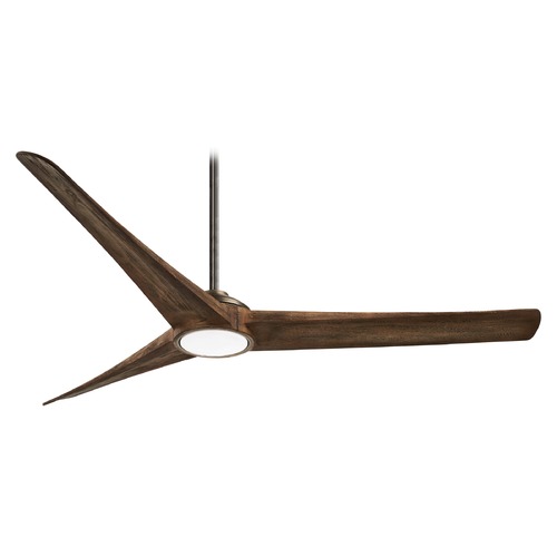 Minka Aire Timber 84-Inch Smart Fan in Heirloom Bronze with Aged Boardwalk Blades F847L-HBZ/AW