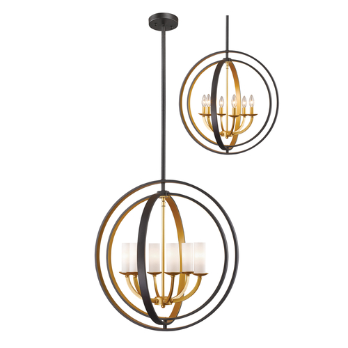 Z-Lite Ashling Bronze Gold Pendant by Z-Lite 6002-6L-BZGD