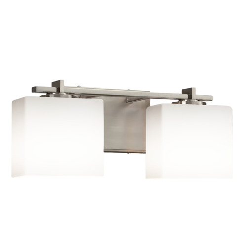 Justice Design Group Justice Design Group Era Brushed Nickel Bathroom Light FSN-8442-55-OPAL-NCKL