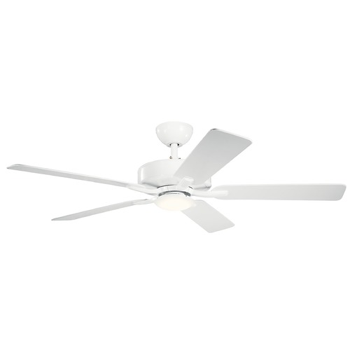 Basics Pro Designer 52-Inch Matte White LED Fan 3000K by Kichler Lighting
