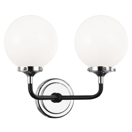 Particles Black & Chrome Sconce by Matteo Lighting