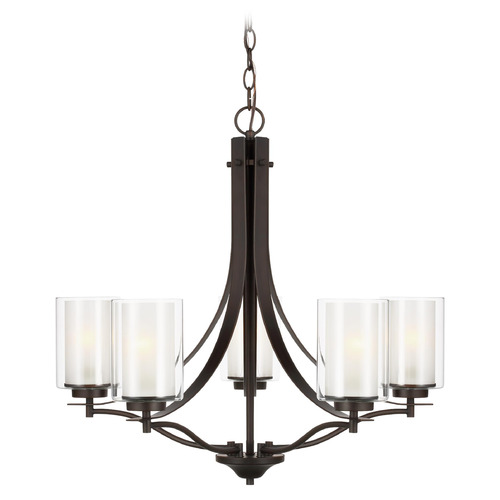 Generation Lighting Elmwood Park 26-Inch Bronze Chandelier by Generation Lighting 3137305-710