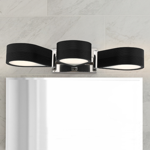 Side Step 24-Inch LED Bath Light in Polished Nickel by George Kovacs