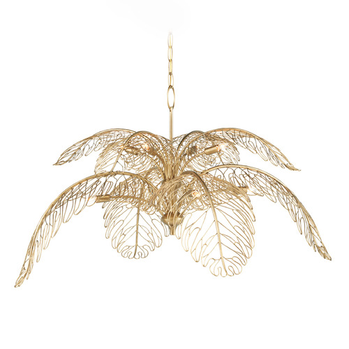 Currey and Company Lighting Currey and Company Taormina Brass Chandelier 9000-0847