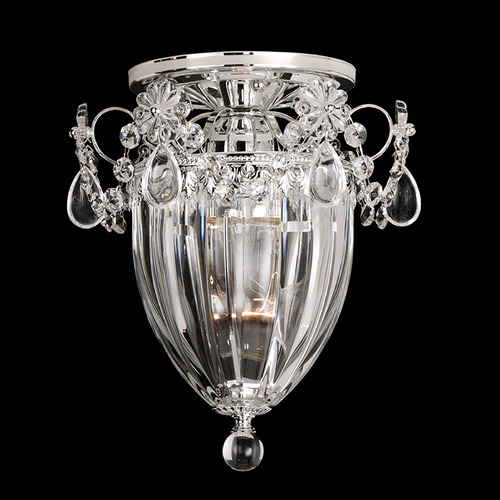 Schonbek Worldwide Lighting Bagatelle Polished Silver Semi-Flushmount Light