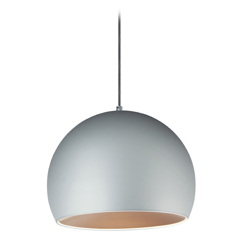 ET2 Lighting Et2 Palla Dark Gray & Coffee LED Pendant Light with Bowl / Dome Shade E24926-DGCOF