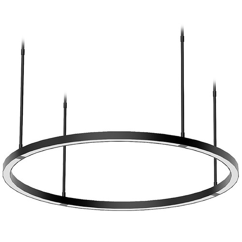 Visual Comfort Modern Collection Stagger Nightshade Black LED Pendant Light