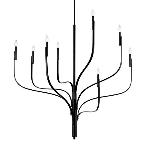 Livadia 8-Light Chandelier in Black by Kichler Lighting