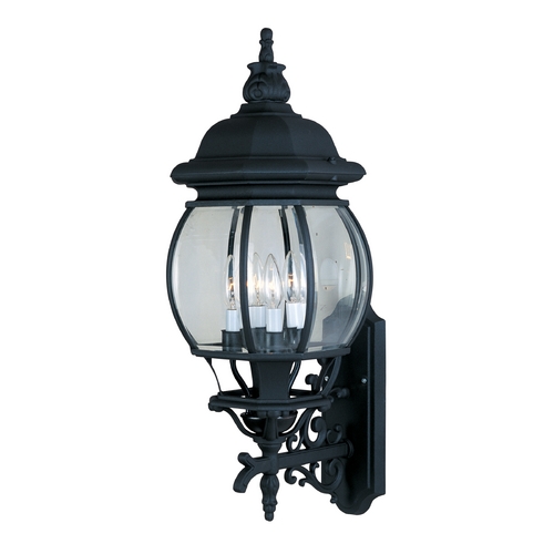 Crown Hill Black Outdoor Wall Light by Maxim Lighting