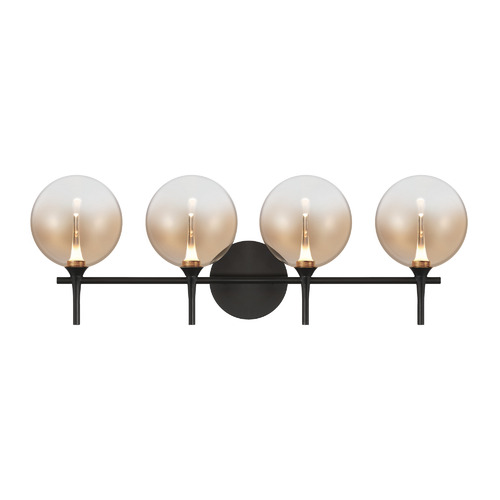 Lissa 4-Light LED Vanity Light in Matte Black by Eurofase Lighting