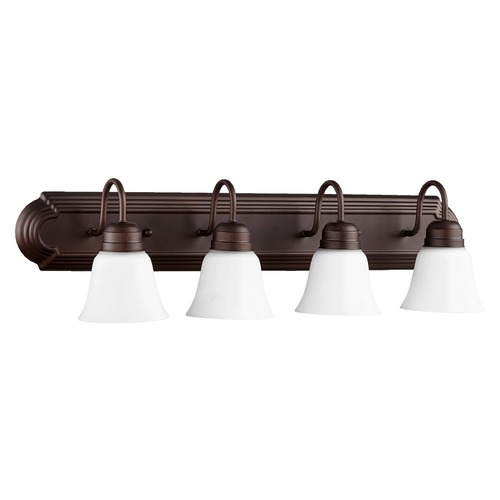 Oiled Bronze Bathroom Light by Quorum Lighting