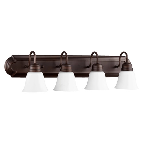 Quorum Lighting Oiled Bronze Bathroom Light by Quorum Lighting 5094-4-86