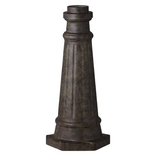 Decorative Slip-On Outdoor Post Base in Sable by Generation Lighting