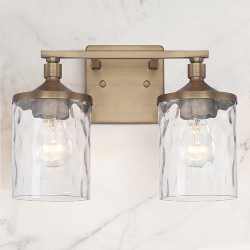 Colton 13-Inch Aged Brass Bath Light by HomePlace by Capital Lighting