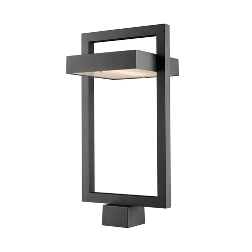Luttrel Black LED Post Light by Z-Lite