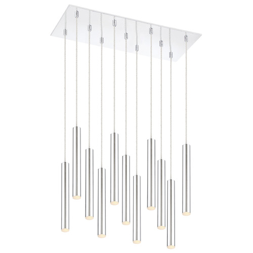 Z-Lite Forest Chrome LED Multi-Light Pendant by Z-Lite 917MP12-CH-LED-11LCH