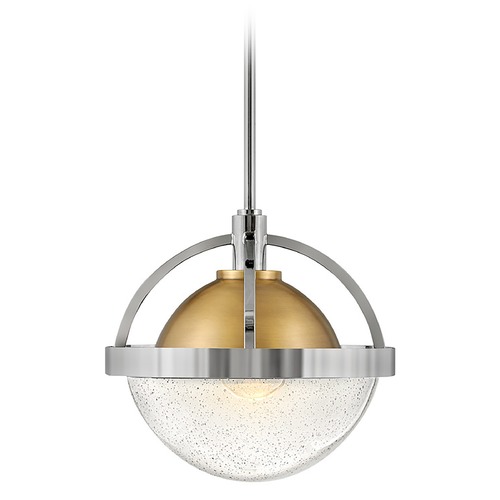 Hinkley Watson Pendant in Polished Nickel & Heritage Brass by Hinkley Lighting 40017PN