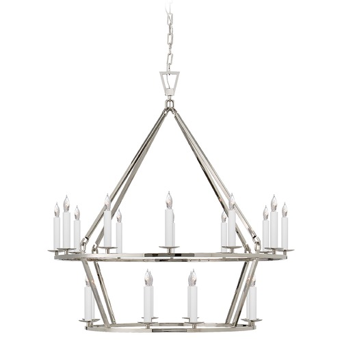 E.F. Chapman Darlana Medium Chandelier in Nickel by Visual Comfort Signature