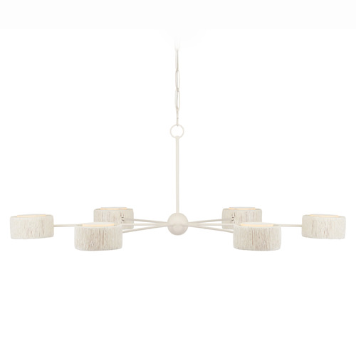Currey and Company Clarence Mallari Monreale White LED Chandelier