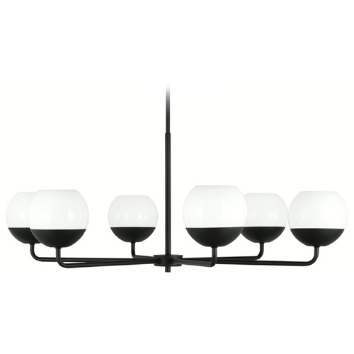 Visual Comfort Studio Collection Alvin Midnight Black Chandelier