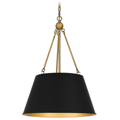 Aberdale 18.50-Inch Pendant in Matte Black by Quoizel Lighting