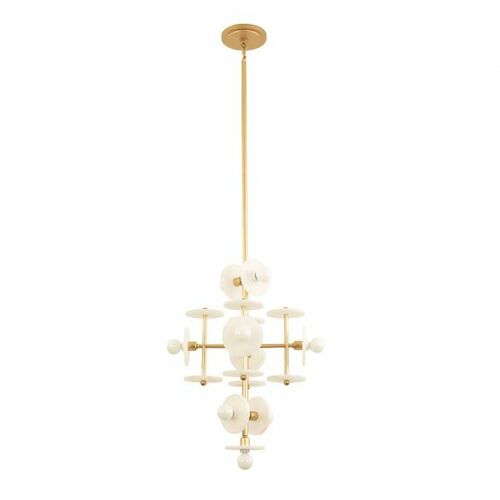 Savoy House Amani 9-Light Alabaster Pendant in Gold by Savoy House 1-1590-9-38