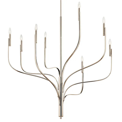 Livadia 8-Light Chandelier in Polished Nickel by Kichler Lighting