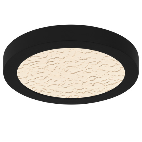 Quoizel Lighting Outskirts Earth Black LED Flushmount Light